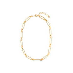 Mint Velvet Gold Tone Disc Link Necklace